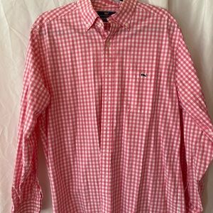 Vineyard Vines gingham men’s button down
